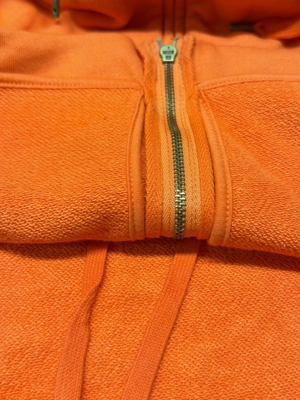 J. Crew Vibrant Orange Zip-Up Hoodie